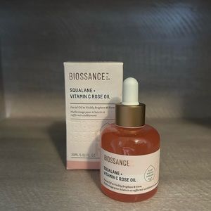 New in box Biossance Squalane + Vitamin C Rose Oil